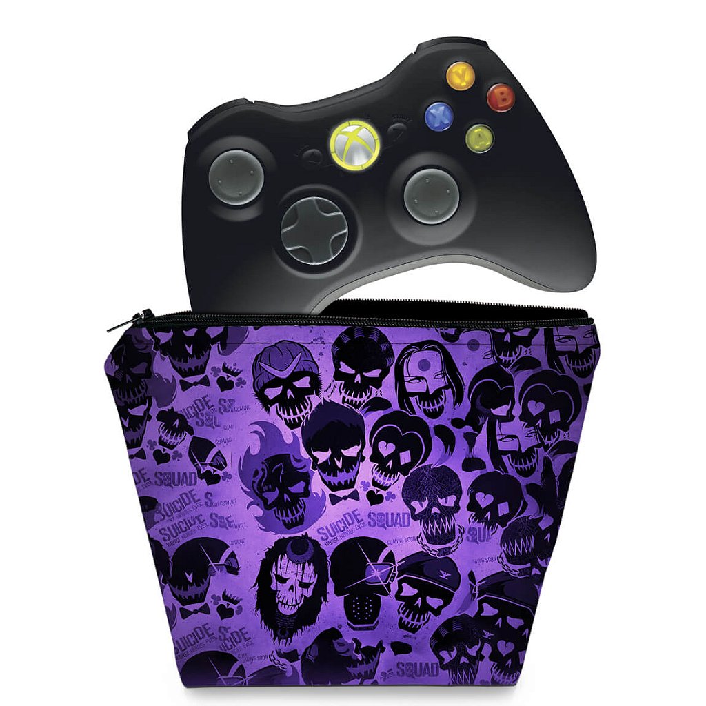 Capa Case Xbox 360 Controle - Esquadrão Suicida #a