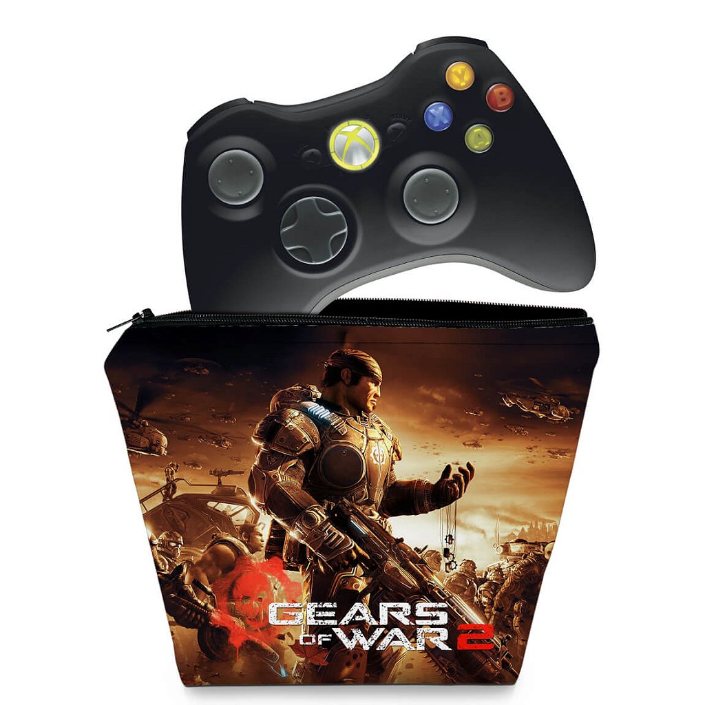 Capa Case Xbox 360 Controle - Gears Of War 2