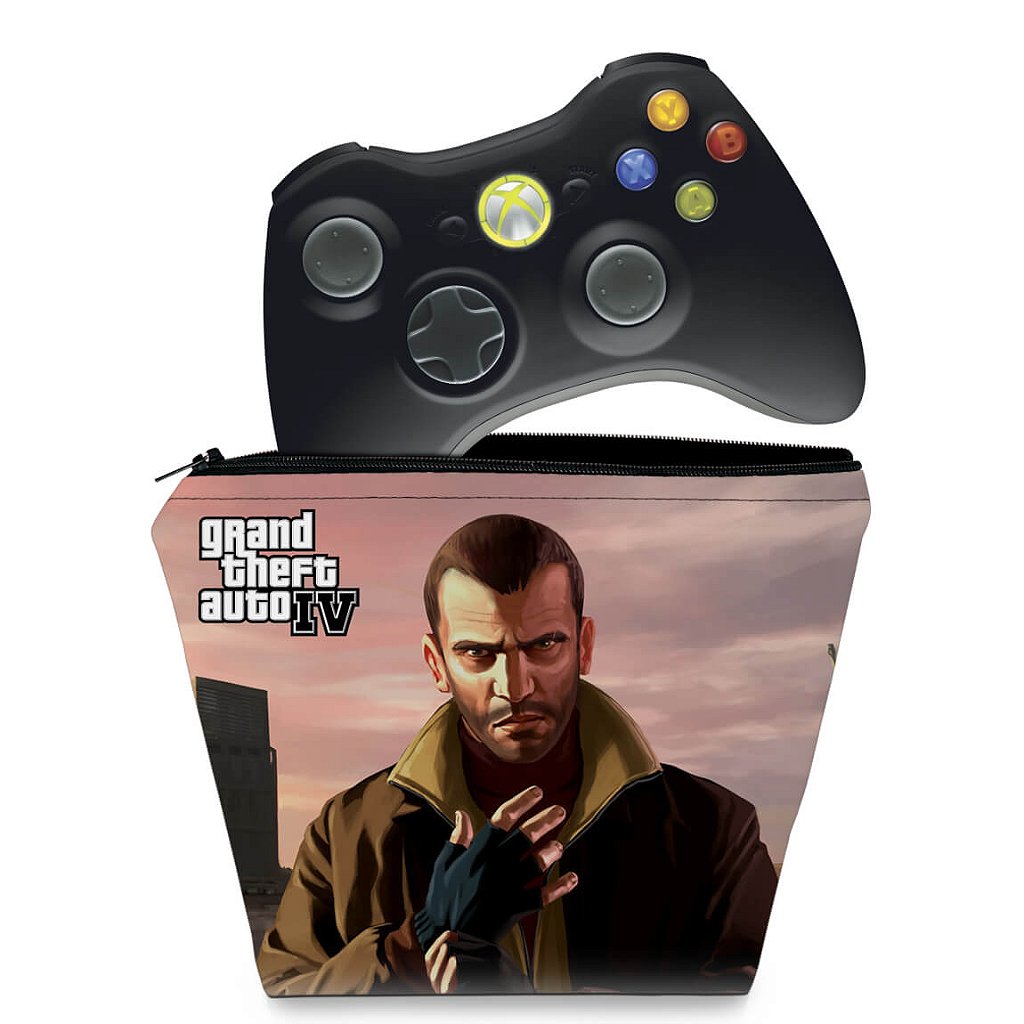 Capa Xbox 360 Controle Case - Gta Iv