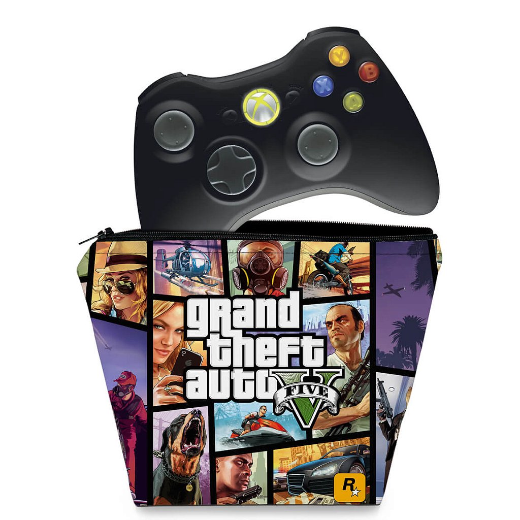 Capa Case Xbox 360 Controle - Gta V
