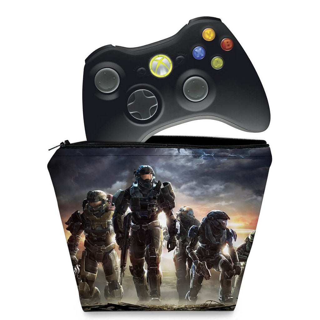 Capa Case Xbox 360 Controle - Halo Anniversary