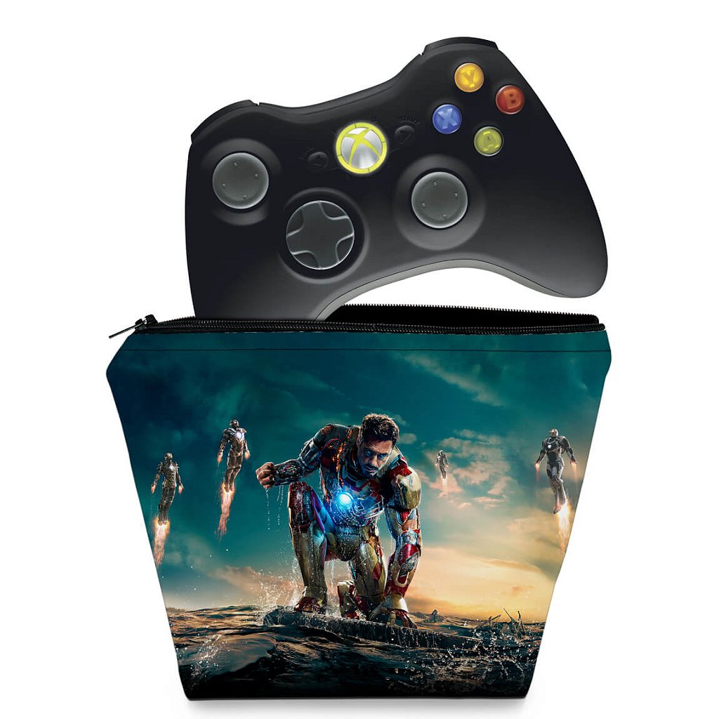 Capa Case Xbox 360 Controle - Homem De Ferro #a