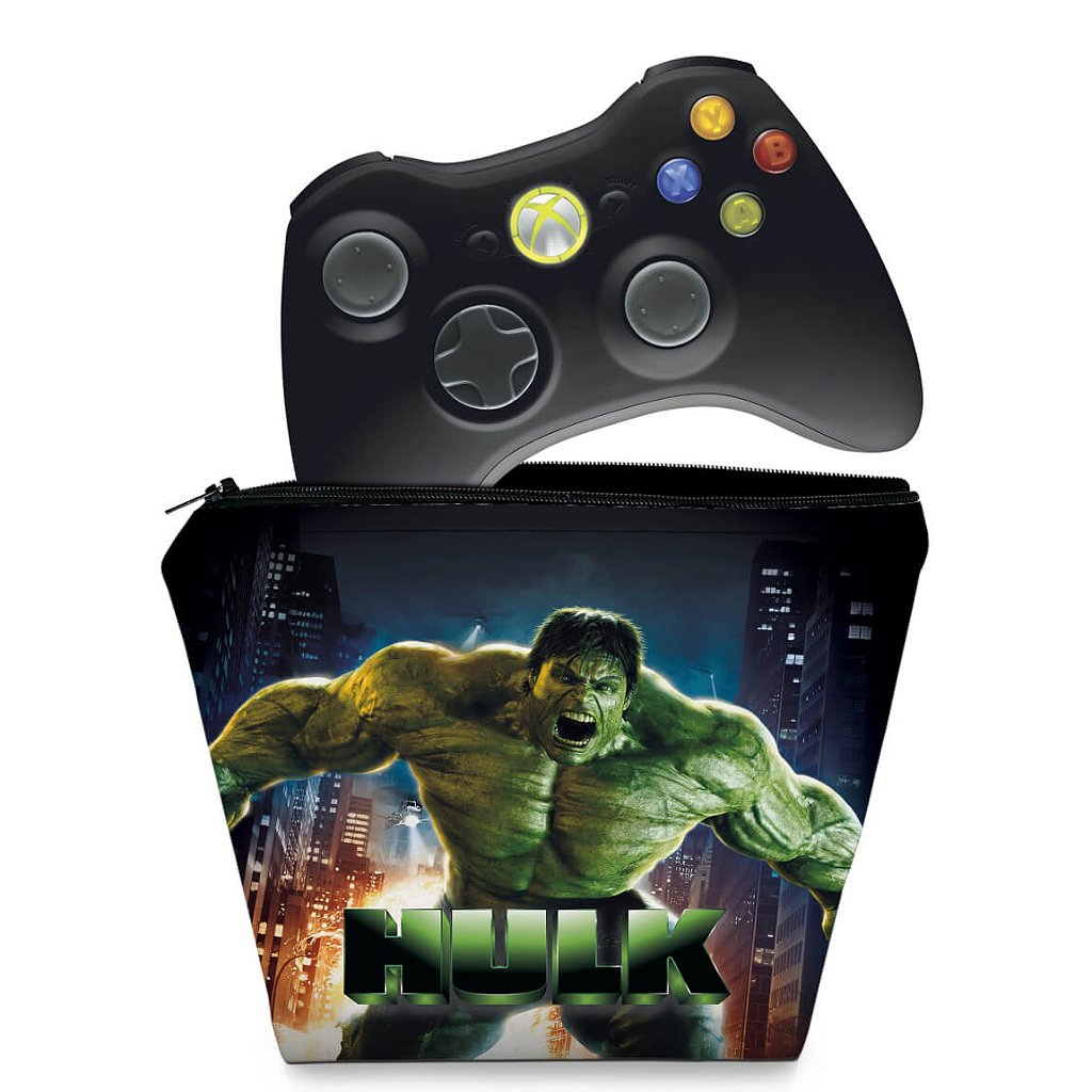 Capa Case Xbox 360 Controle - Hulk