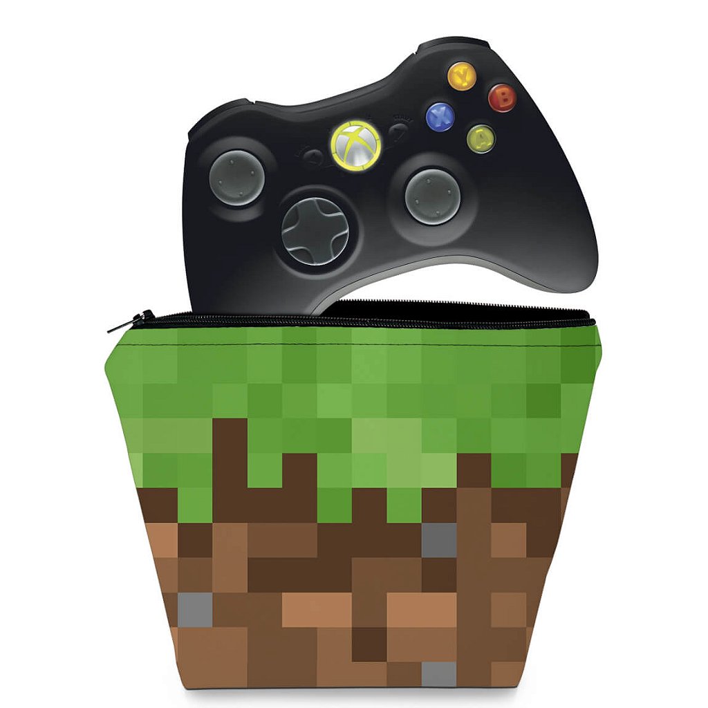 Capa Case Xbox 360 Controle - Minecraft