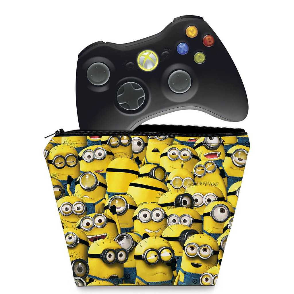 Capa Case Xbox 360 Controle - Minions