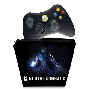 Capa Case Xbox 360 Controle - Mortal Kombat X Subzero