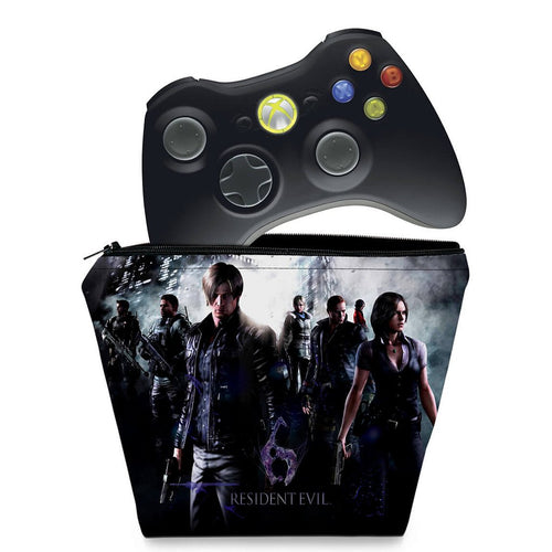 Capa Case Xbox 360 Controle - Resident Evil 6