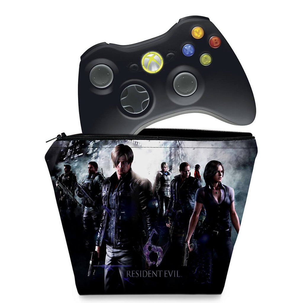 Capa Case Xbox 360 Controle - Resident Evil 6
