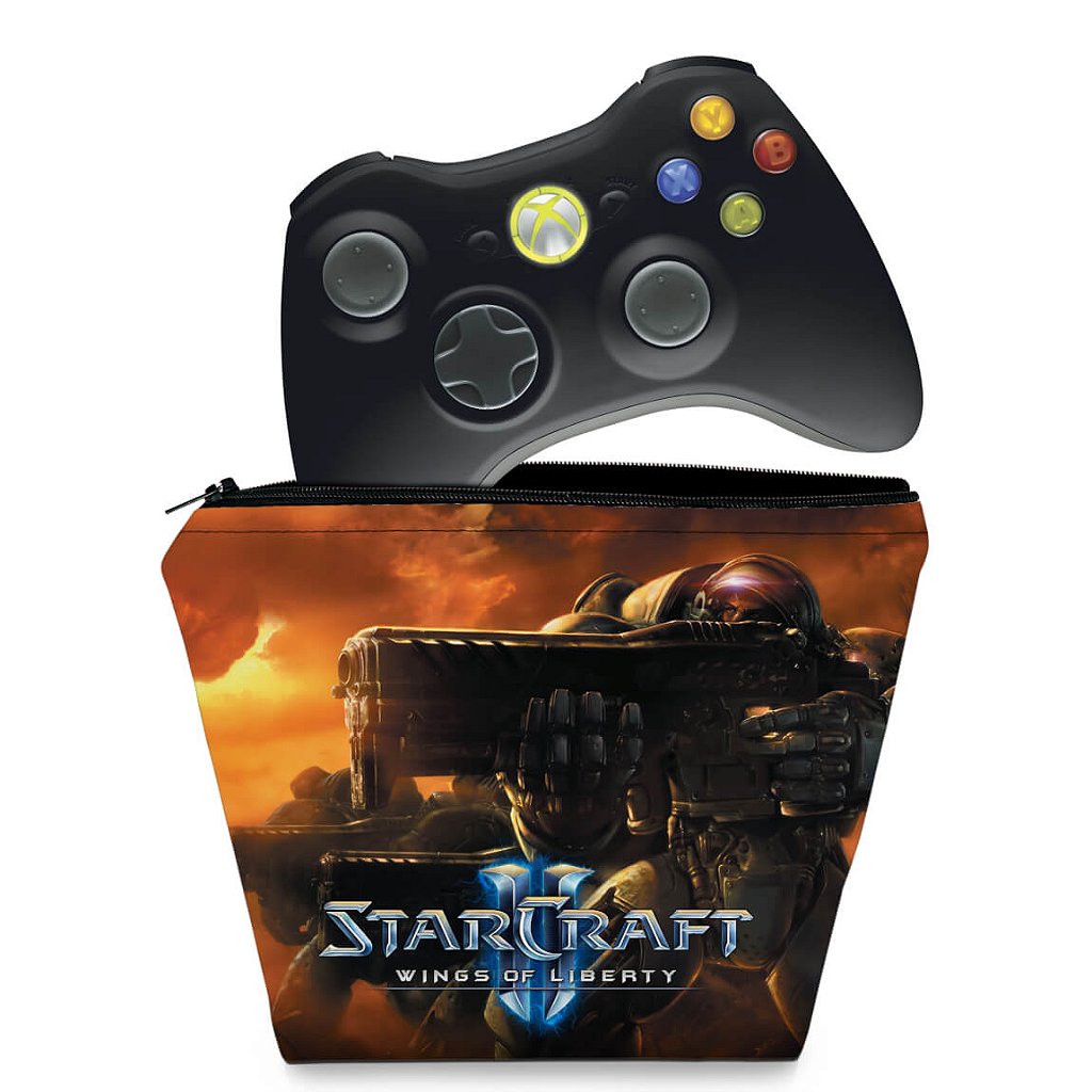 Capa Case Xbox 360 Controle - Starcraft 2