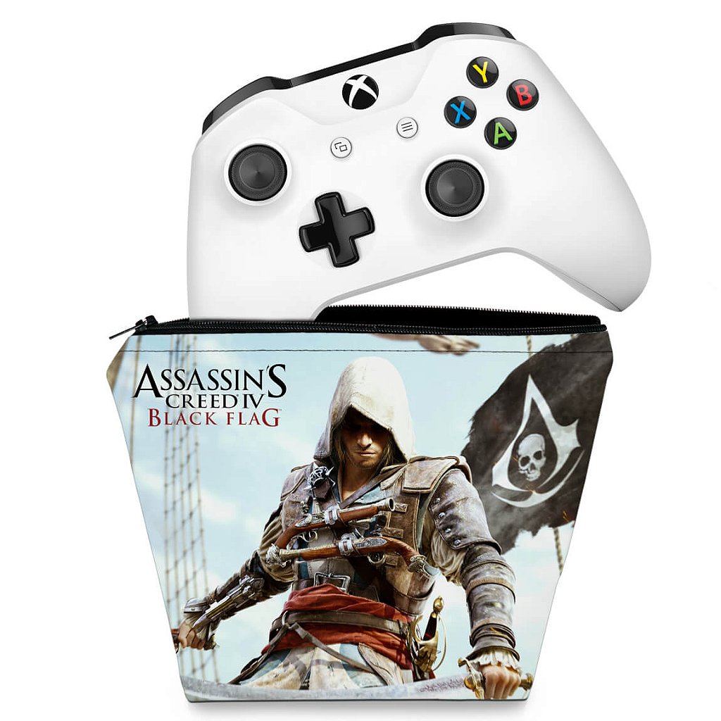 Capa Case Xbox One Controle - Assassins Creed Black Flag