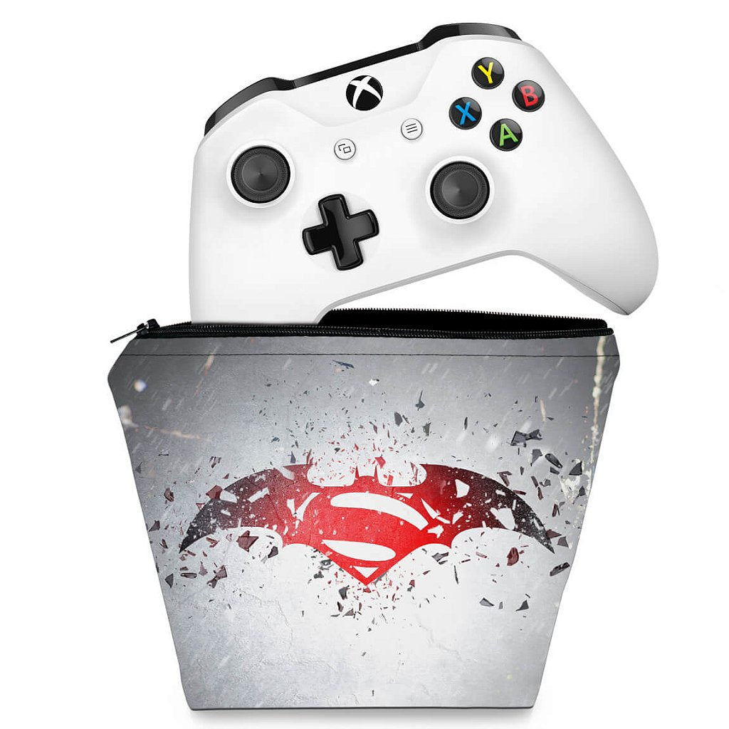 Capa Case Xbox One Controle - Batman vs Superman Logo