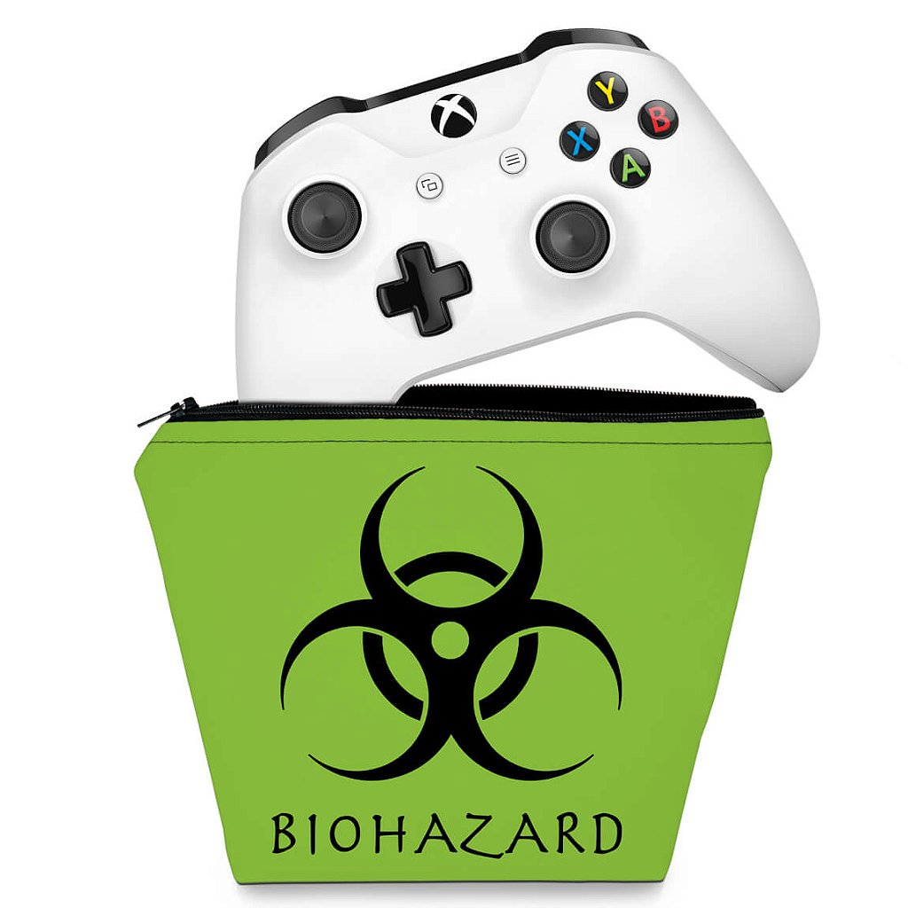 Capa Case Xbox One Controle - Biohazard Radioativo