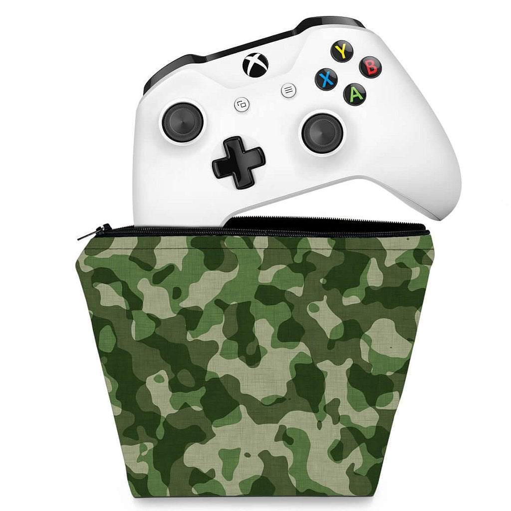 Capa Case Xbox One Controle - Camuflado Verde