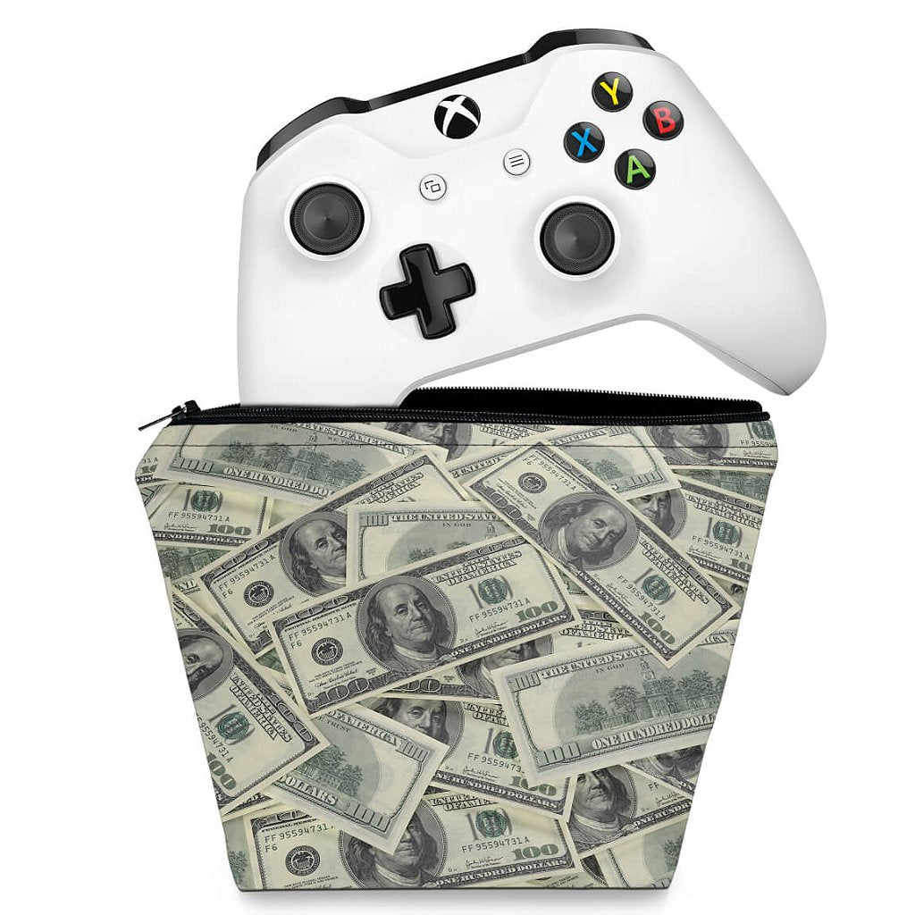 Capa Case Xbox One Controle - Dollar Money Dinheiro