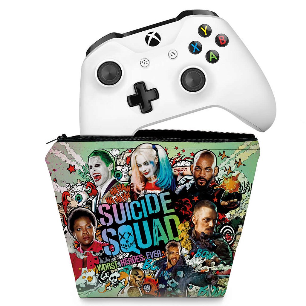 Capa Case Xbox One Controle - Esquadrão Suicida #B
