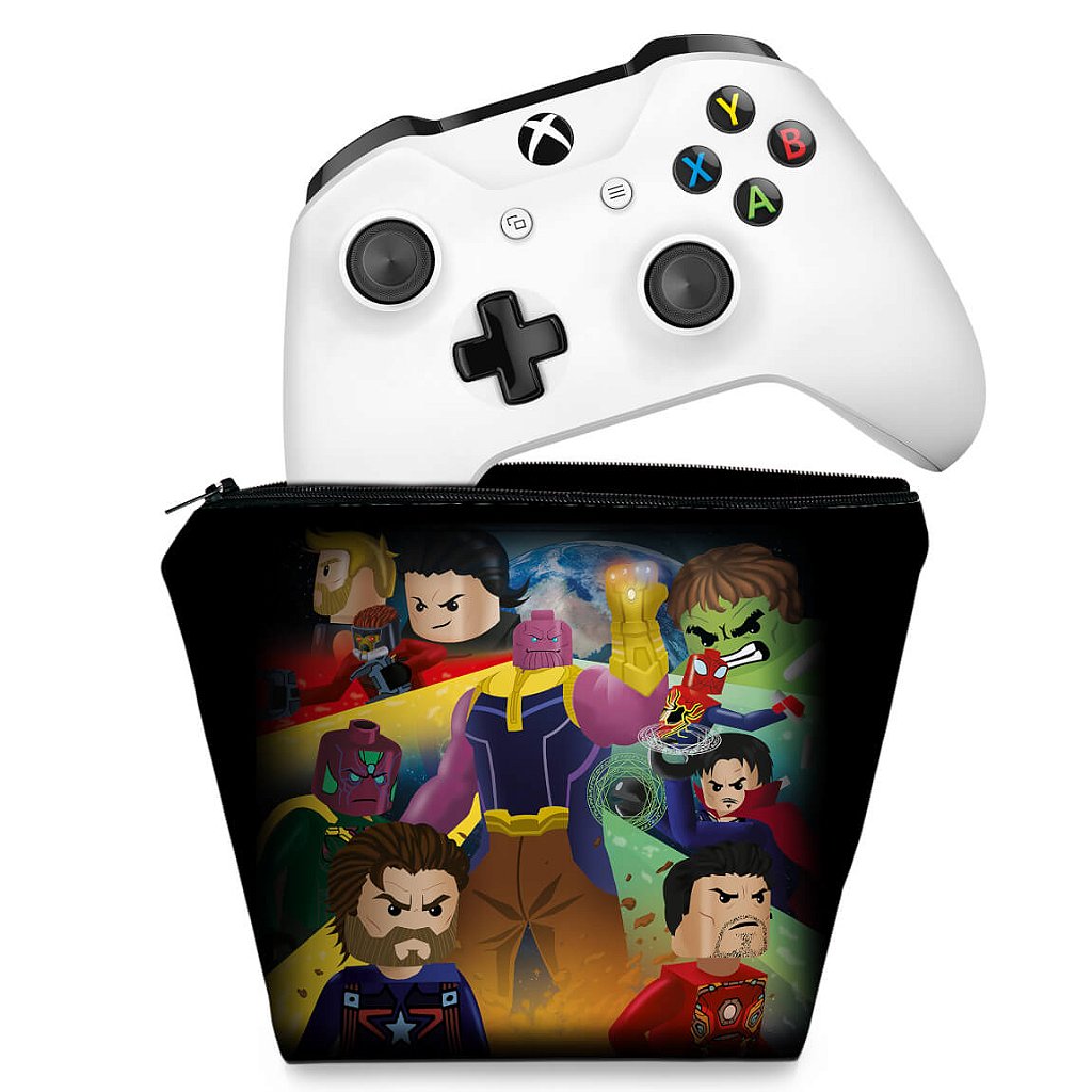 Capa Case Xbox One Controle - Lego Avengers Vingadores