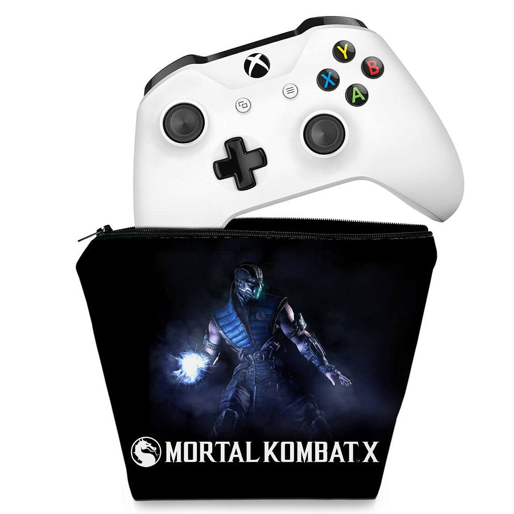 Capa Case Xbox One Controle - Mortal Kombat X - Subzero