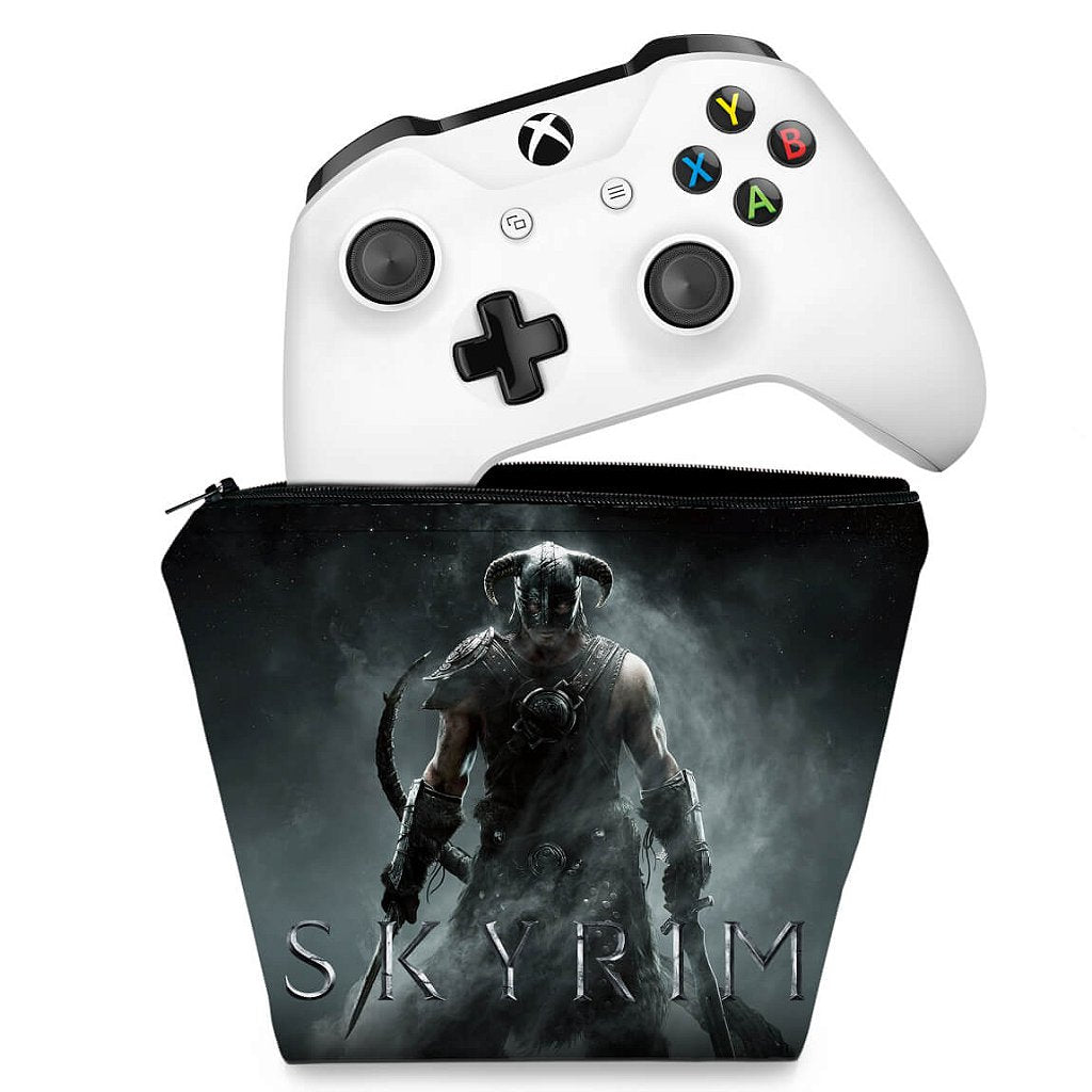Capa Case Xbox One Controle - Skyrim