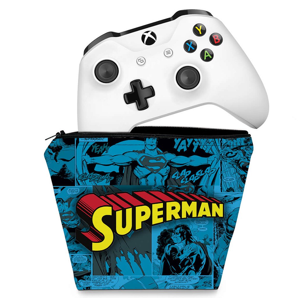 Capa Case Xbox One Controle - Super Homem Superman Comics