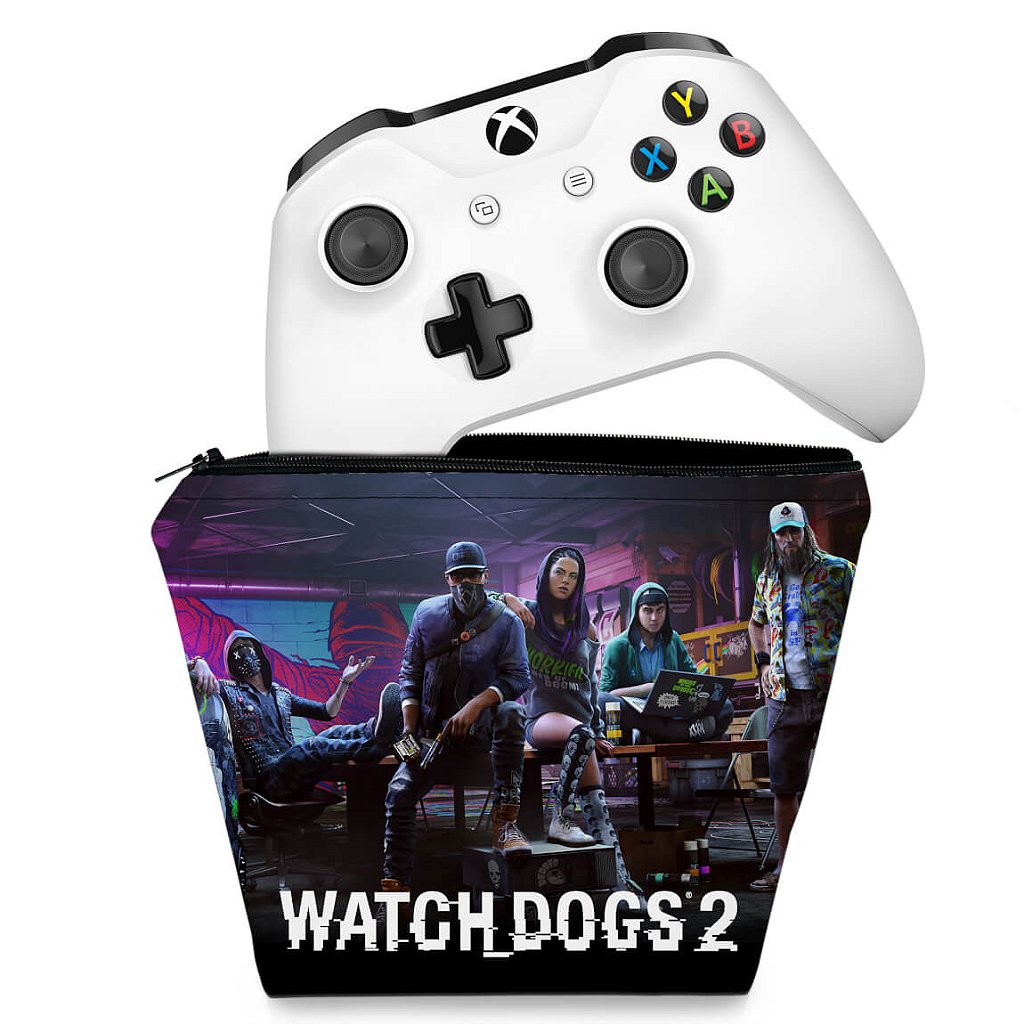 Capa Case Xbox One Controle - Watch Dogs 2