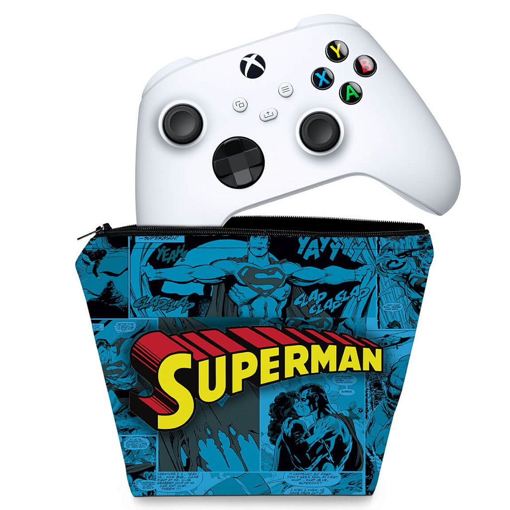 Capa Case Xbox Series S X Controle - Superman Comics