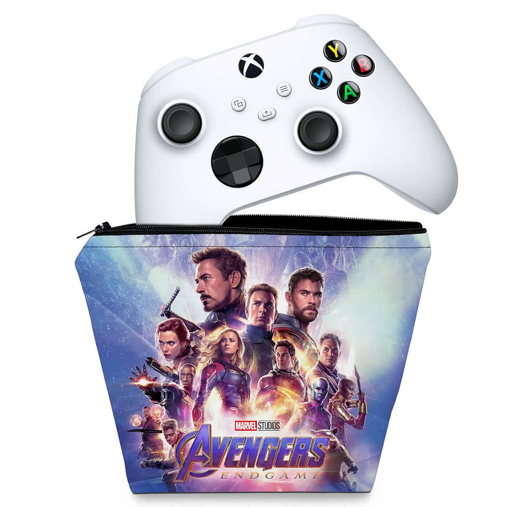 Capa Case Xbox Series S X Controle - Vingadores Ultimato Endgame