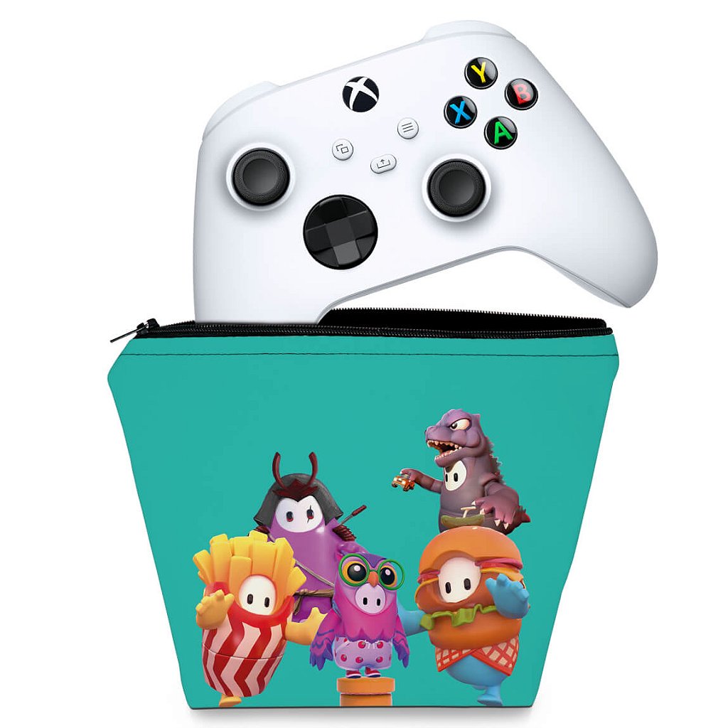 Capa Case Xbox Series S X Controle - Fall Guys