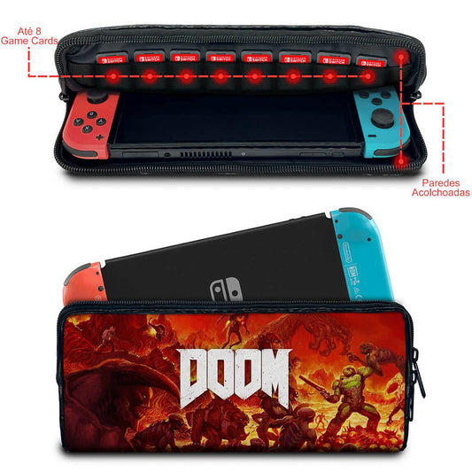 Case Nintendo Switch Bolsa Estojo - Doom