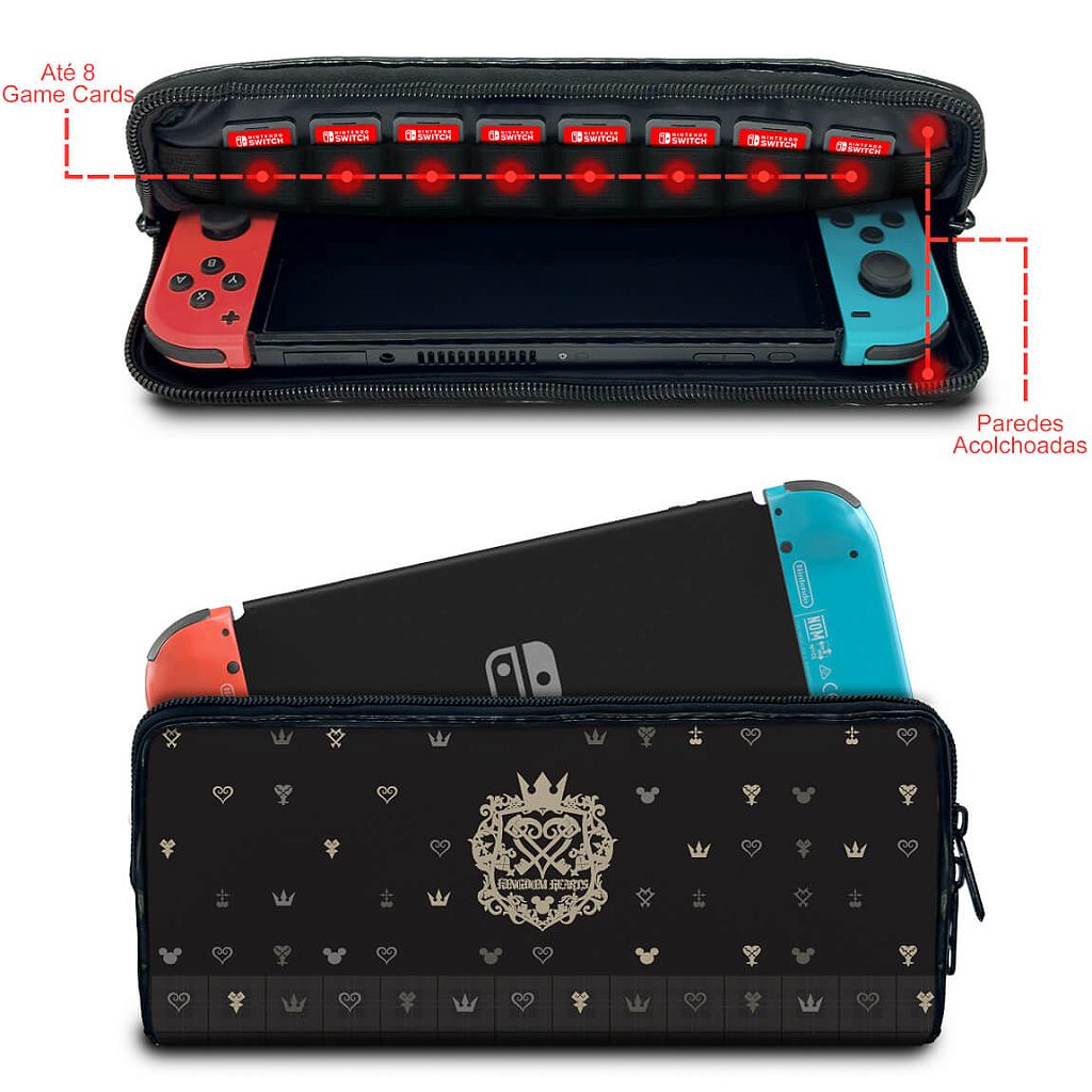 Case Nintendo Switch 1 Bolsa Estojo - Kingdom Hearts 3 - Pop Arte Skins - foto 2