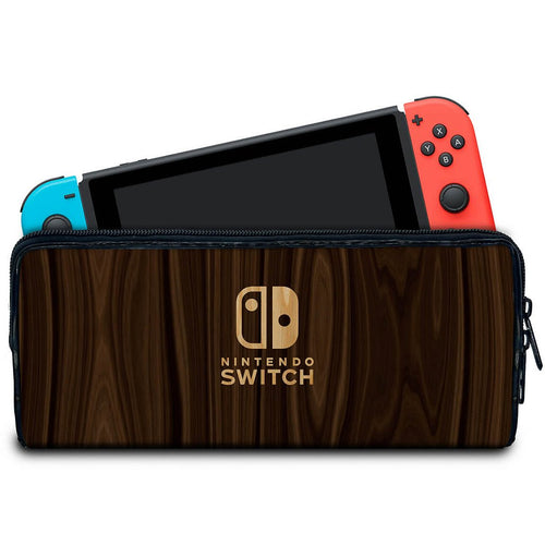 Case Nintendo Switch 1 Bolsa Estojo - Madeira