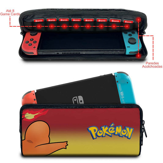 Case Nintendo Switch Bolsa Estojo - Pokémon Charmander