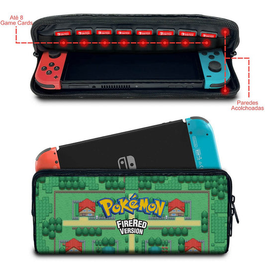 Case Nintendo Switch Bolsa Estojo - Pokemon Firered