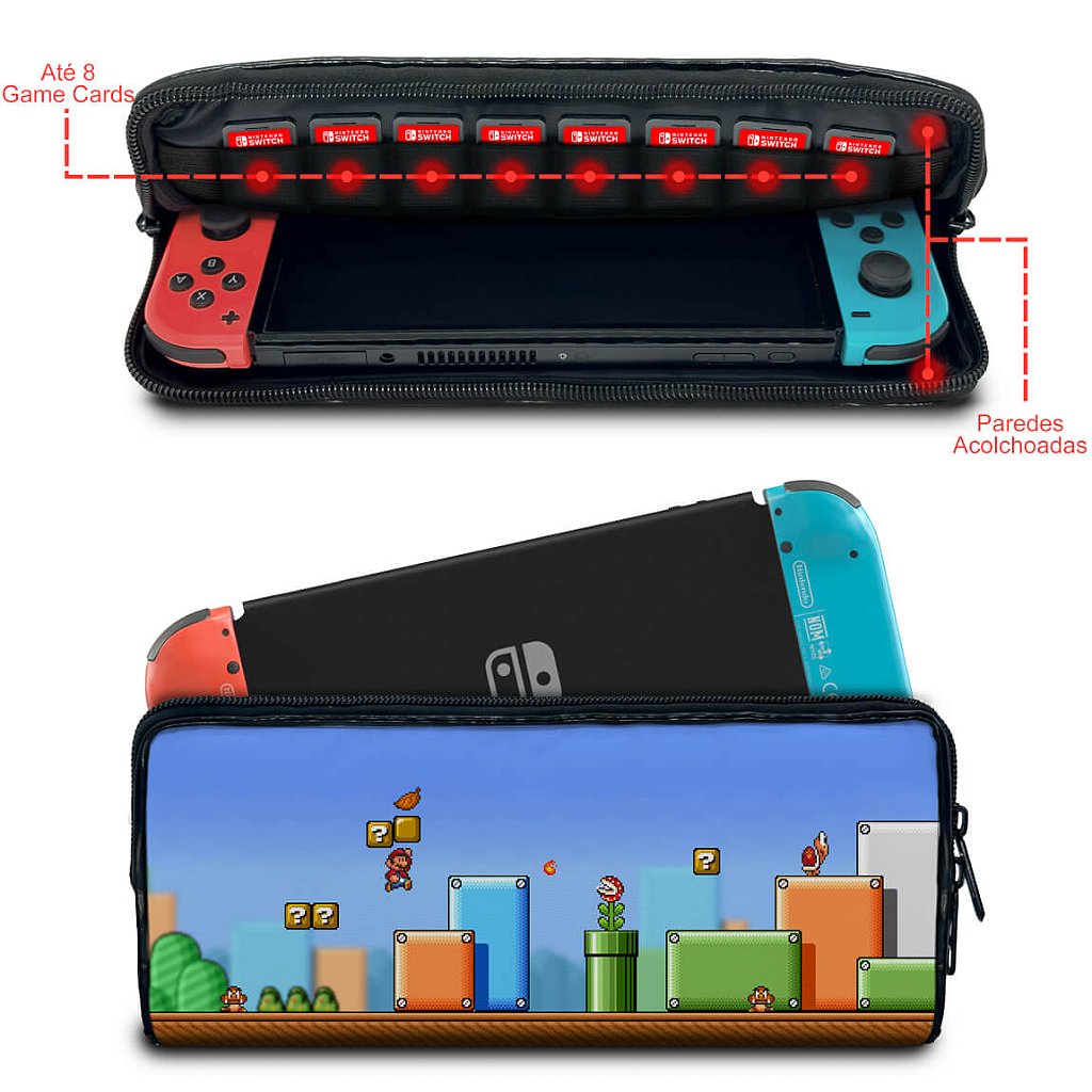 Case Nintendo Switch 1 Bolsa Estojo - Super Mario Bros 3 - Pop Arte Skins - foto 2