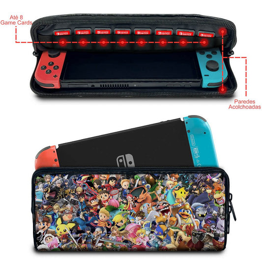 Case Nintendo Switch Bolsa Estojo - Super Smash Bros. Ultimate