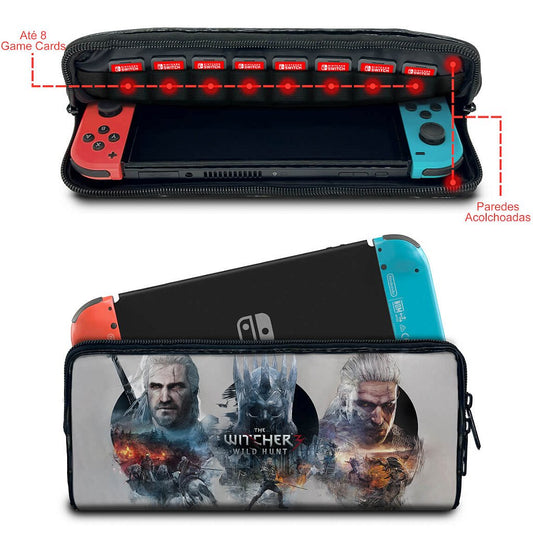 Case Nintendo Switch Bolsa Estojo - The Witcher 3: Wild Hunt