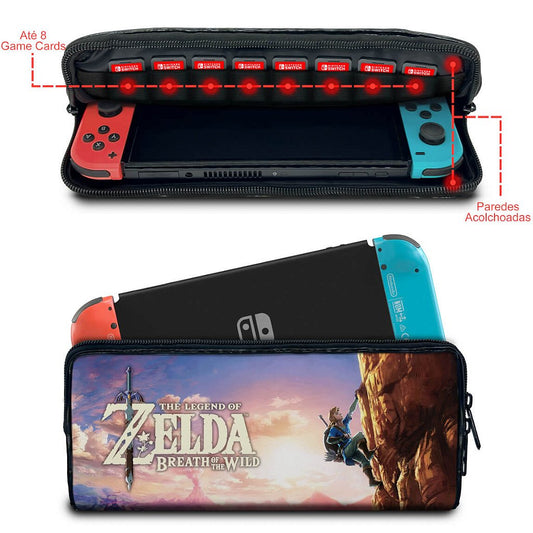 Case Nintendo Switch Bolsa Estojo - Zelda Breath Of The Wild