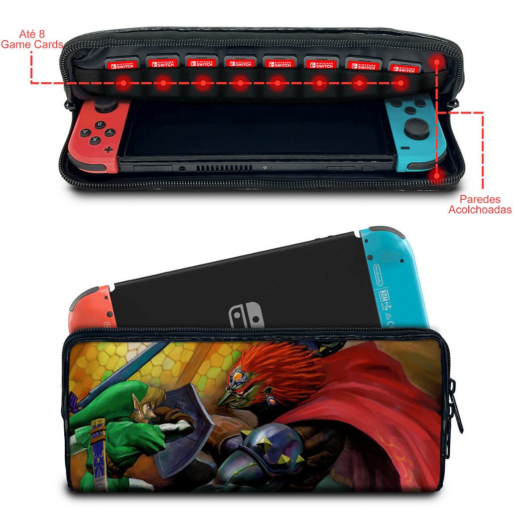 Case Nintendo Switch 1 Bolsa Estojo - Zelda Ocarina Of Time - Pop Arte Skins - foto 2