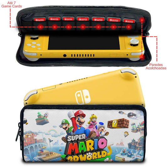 Case Nintendo Switch Lite Bolsa Estojo - Bowser s Fury