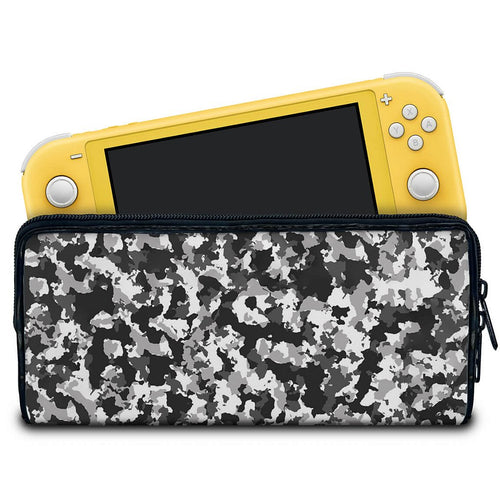 Case Nintendo Switch 1 Lite Bolsa Estojo - Camuflada Cinza