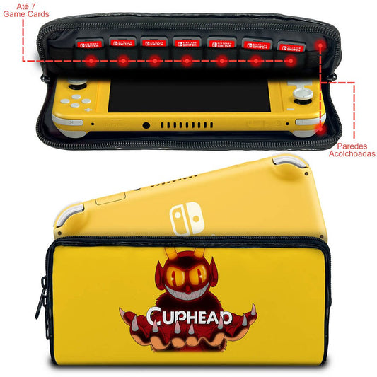 Case Nintendo Switch Lite Bolsa Estojo - Cuphead