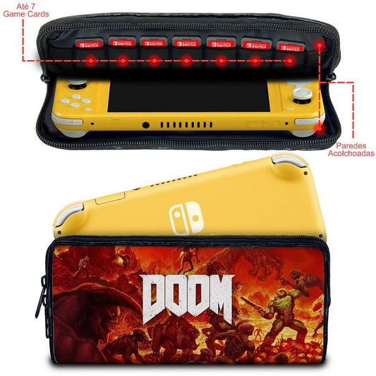 Case Nintendo Switch Lite Bolsa Estojo - Doom