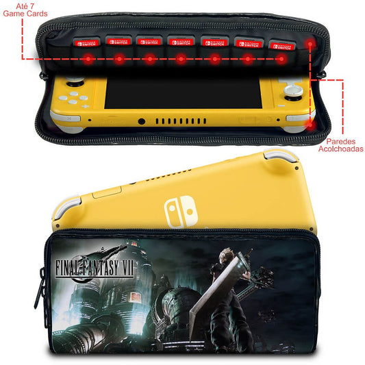 Case Nintendo Switch Lite Bolsa Estojo - Final Fantasy Vii: Remake