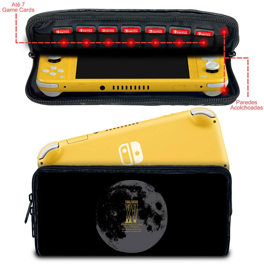 Case Nintendo Switch 1 Lite Bolsa Estojo - Final Fantasy Xv - Pop Arte Skins - foto 2