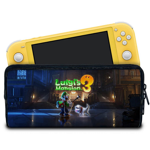 Case Nintendo Switch 1 Lite Bolsa Estojo - Luigi's Mansion 3