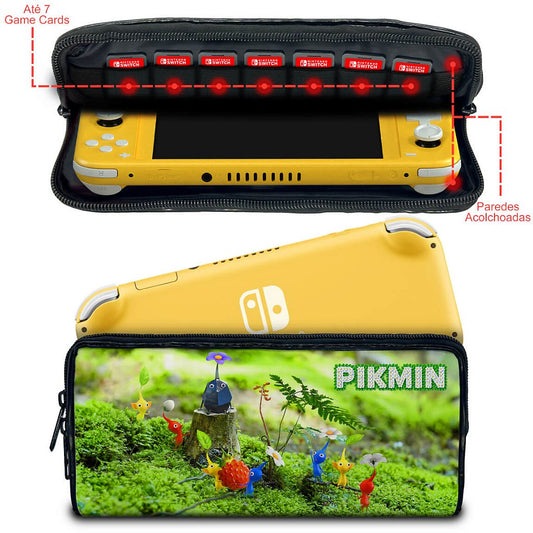 Case Nintendo Switch Lite Bolsa Estojo - Pikmin