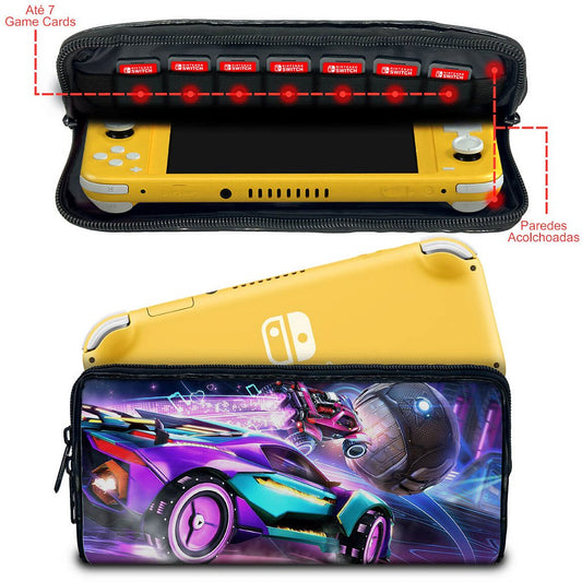Case Nintendo Switch Lite Bolsa Estojo - Rocket League