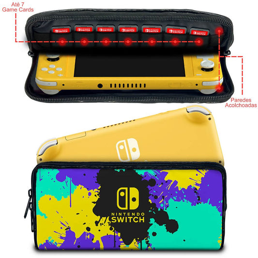 Case Nintendo Switch Lite Bolsa Estojo - Splatoon 3
