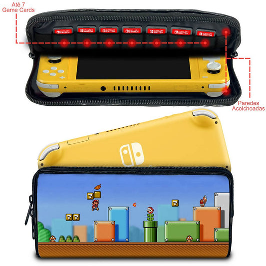 Case Nintendo Switch Lite Bolsa Estojo - Super Mario Bros 3