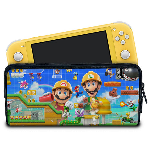 Case Nintendo Switch 1 Lite Bolsa Estojo - Super Mario Maker 2