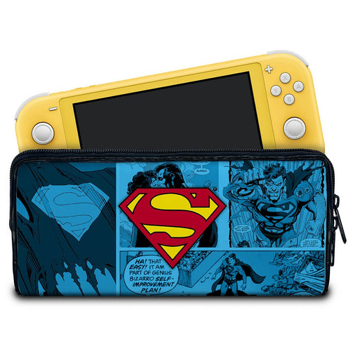 Case Nintendo Switch 1 Lite Bolsa Estojo - Superman Comics